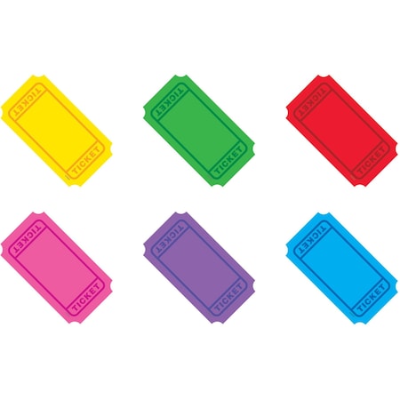 Trend Enterprises Winning Tickets Classic Accents Variety Pack, 72 Pieces, PK3 T10971